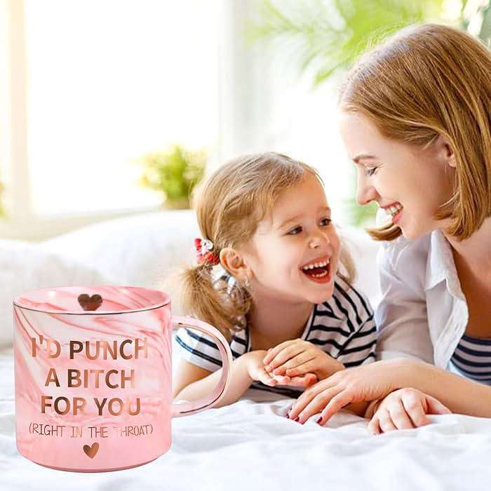 Ulrhpc Mothers Day Mom Gifts for Mom Wife from Daughter Son, Birthday Gifts for Women Her Girlfriend Sisters Friends, 12 OZ Funny Coffee Mug, Valentines Galentines Day Christmas Stocking Stuffers - Image 8