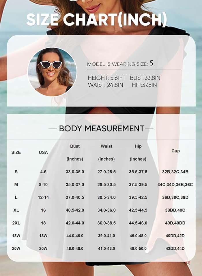 Aleumdr Women's One Piece Swimsuit Ruffle Cutout Swimdress Tummy Control V Neck Wrap Swimwear - Image 6