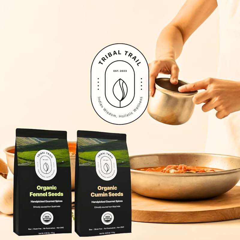 Tribal Trail Cumin Seeds Organic | 4.02 oz | USDA Organic & Non-GMO | Recyclable Kraft Bags | Best for Cooking, Seasoning & Spice Blends | Ethically Sourced Spices from India - Image 8