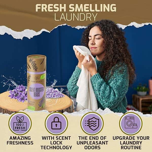 Scent Boosters for Washer, Lavender Aroma - Bulk Laundry Booster Beads and Fabric Smell Deodorizer - In Wash Odor Eliminator Pods for Fresh Scented Clothes - Image 2