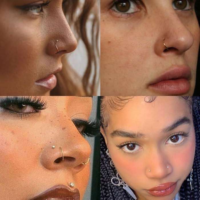 Titanium Nose Rings Hoops Studs 20G 15PCS L Shaped Screw Bone 1.5mm 2mm 2.5mm Cubic Zirconia Small Silver Black Gold Hypoallergenic Piercing Jewelry for Women Men - Image 7