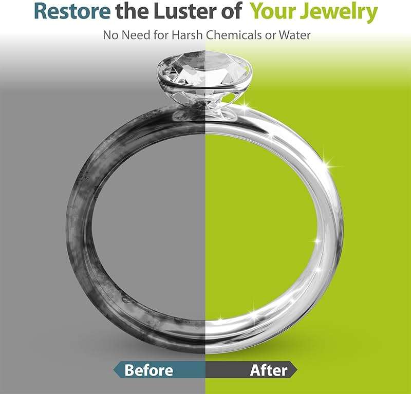 GreatShield Double-Sided Professional Jewelry Cleaning Cloth (2-Pack), 4-Ply Multi-Layer Polishing Cloth 20x28cm, Eco Friendly Pure Cotton for Sterling Silver, Gold, Platinum - Image 6