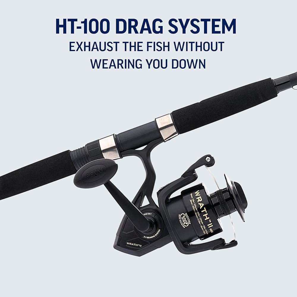 Penn Wrath II Spinning Reel and Fishing Rod Combo - Image 5