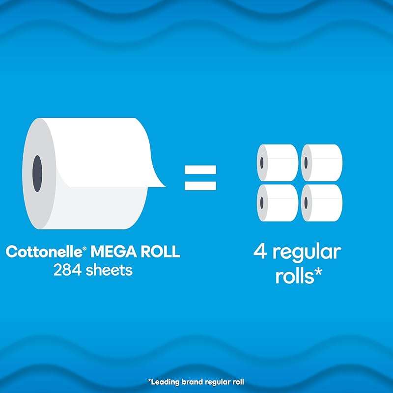 Cottonelle Ultra Clean Toilet Paper, 9 Mega Rolls = 36 Regular Rolls, Packaging May Vary - Image 2