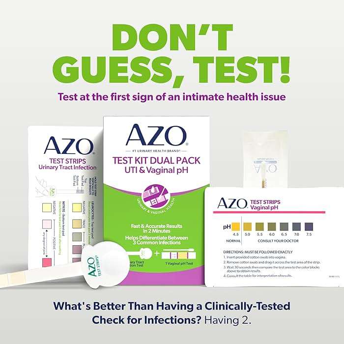 AZO Urinary Tract Infection (UTI) Test Strip + Vaginal pH Test Kit, Fast & Accurate Results, from The #1 Most Trusted Brand, FSA/HSA Eligible - Image 3