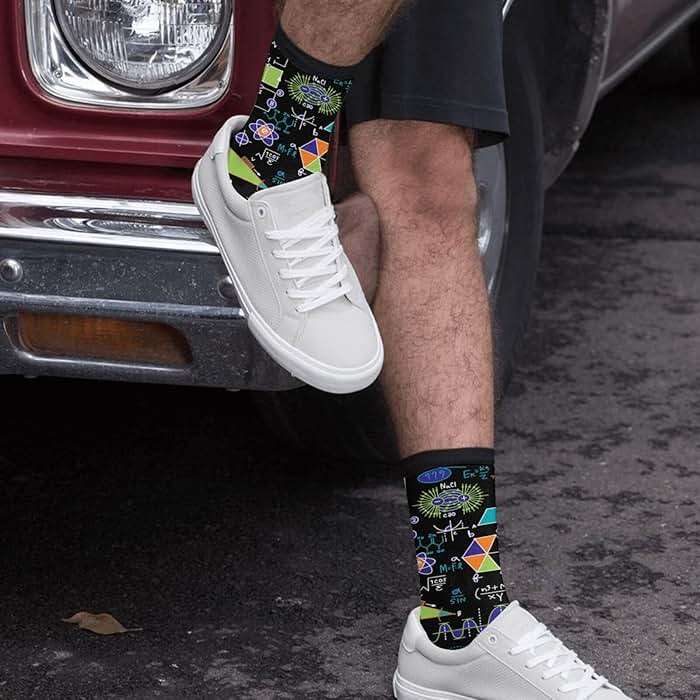 Science Mathematics Math Equations Novelty Crew Socks Casual Crazy Funny Dress Socks For Women Men Teens Gift - Image 5