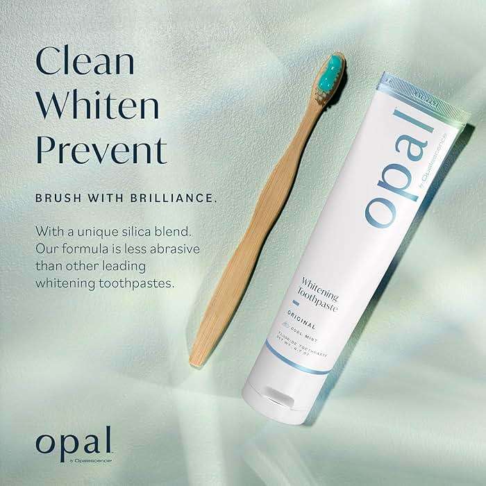 Opalescence Opal Teeth Whitening Toothpaste (Pack of 3) - Cool Mint Original Formula - Oral Care, Gluten-Free - 4.7 Ounce Made by Ultradent -TP-5760-3 - Image 5