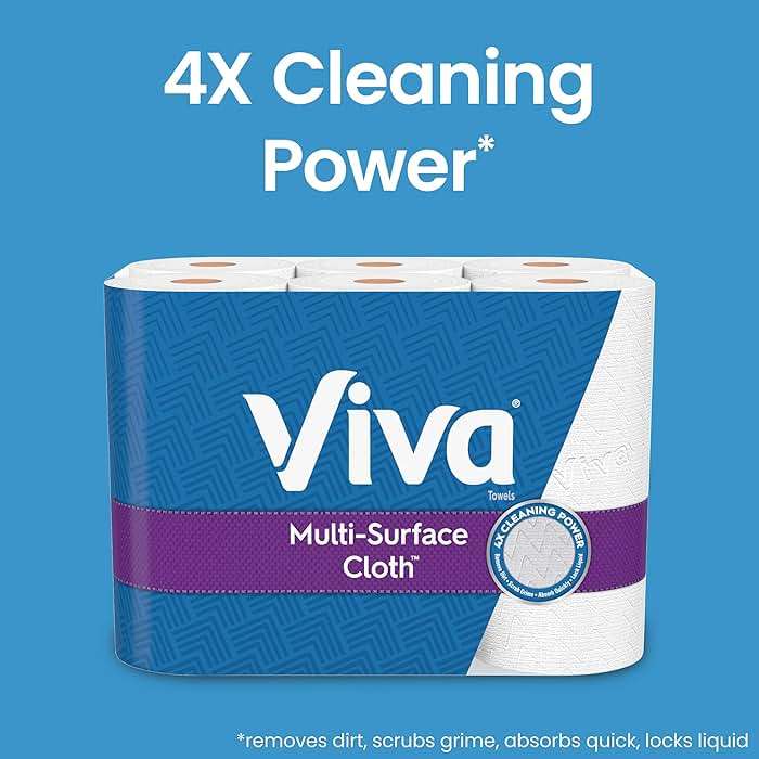 Viva Multi-Surface Cloth Paper Towels, Choose-A-Sheet Size, 3 Double Rolls, 110 Sheets per Roll (Packaging May Vary) - Image 2