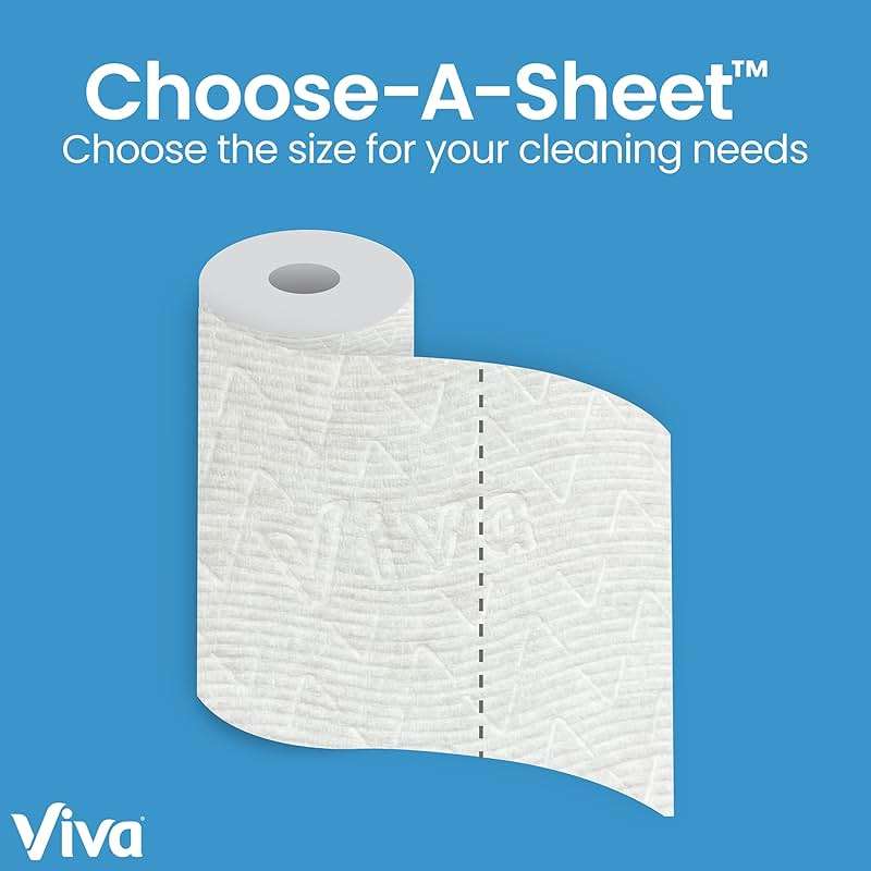 Viva Multi-Surface Cloth Paper Towels, Choose-A-Sheet Size, 3 Double Rolls, 110 Sheets per Roll (Packaging May Vary) - Image 7