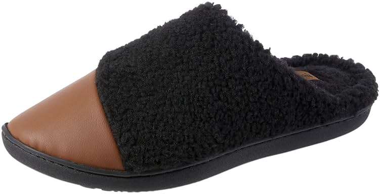Isotoner Women's Clog Slipper: Indoor/Outdoor, Non-Slip, Memory Foam, Vegan Leather, Machine Washable - Image 1