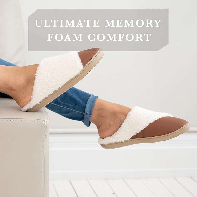 Isotoner Women's Clog Slipper: Indoor/Outdoor, Non-Slip, Memory Foam, Vegan Leather, Machine Washable - Image 4