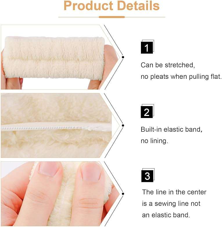 VELSCRUN 6 Pack Spa Headband, Makeup Headband, Face Wash Headbands, Skincare Headbands, Brown Sponge Hair Band Bow Tie Spa Head Band for Washing Face Wristband Set Hair Accessories for Women - Image 5