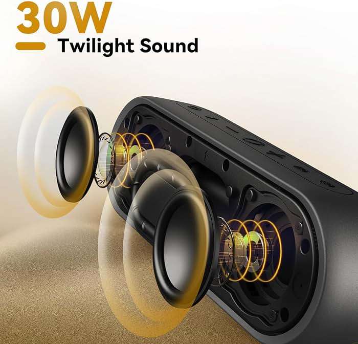 Tribit Portable Bluetooth Speaker XSound Plus 2, Wireless Speaker 30W with XBass, IPX7 Waterproof, 24-Hour Playtime, Stereo Sound, Built-in Mic, Bluetooth 5.3 for Party, Car, Travel - Image 2