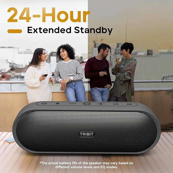 Tribit Portable Bluetooth Speaker XSound Plus 2, Wireless Speaker 30W with XBass, IPX7 Waterproof, 24-Hour Playtime, Stereo Sound, Built-in Mic, Bluetooth 5.3 for Party, Car, Travel - Image 3