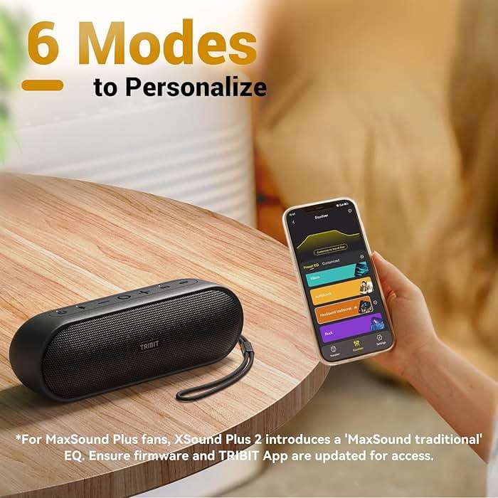 Tribit Portable Bluetooth Speaker XSound Plus 2, Wireless Speaker 30W with XBass, IPX7 Waterproof, 24-Hour Playtime, Stereo Sound, Built-in Mic, Bluetooth 5.3 for Party, Car, Travel - Image 6