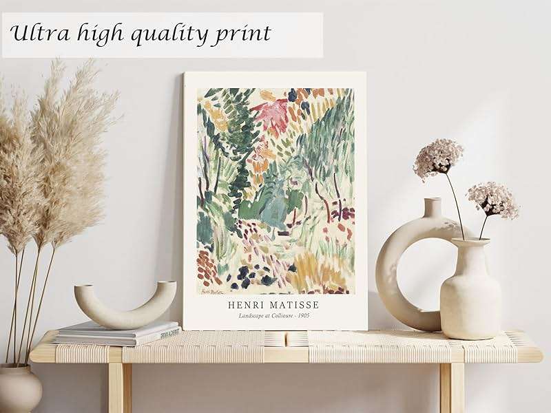Induslyfe Framed Sage Green Vintage Wall Art Canvas Decor Set of 3, Matisse Prints Posters Mid Century Modern Art, Aesthetic Floral Botanical Wall Art for Bedroom, Living Room, Bathroom 12x16 - Image 7