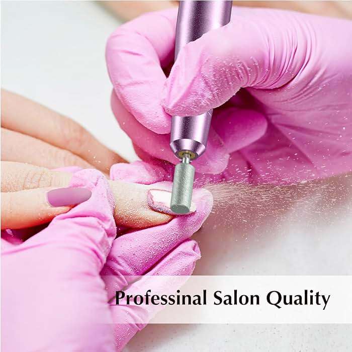 COSLUS C40 Electric Nail Drill File Professional: for Acrylic Gel Dip Powder Nails Portable Nail Machine Kit Manicure Pedicure Tools Polishing Set with Nail Drill Bits Sanding Bands - Image 4