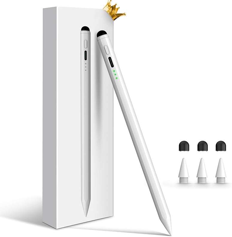 Pencil for Apple iPad 11th/10th/9th, 2X Fast Charge Stylus Pen for iPad, Palm Rejection, Tilt Sensitivity, Compatible with iPad A16/10/9/8/7/6, Pro M4/13/12.9"/11", Air M3/M2/5/4/3, Mini 7/6/5 - Image 2