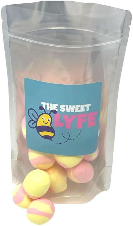 Freeze Dried Strawberry Banana Taffy Candy 2 oz - Delectable and Crunchy Banana Taffy Candy for Sweet Tooth Enthusiasts - Amazing Freeze Dried Candy - Shipped in Box - Image 2