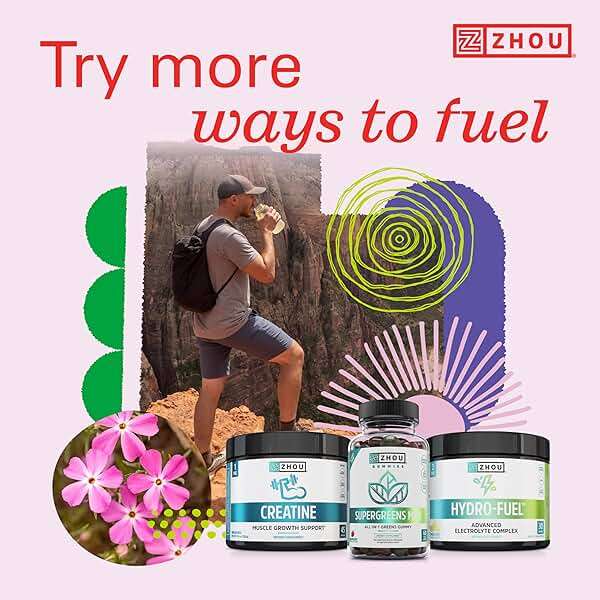 ZHOU Nutrition Creatine Monohydrate Chewables 5g for Men & Women, Sugar Free, Organic, Non GMO, Pink Lemonade, 60 Creatine Gummies - Image 7