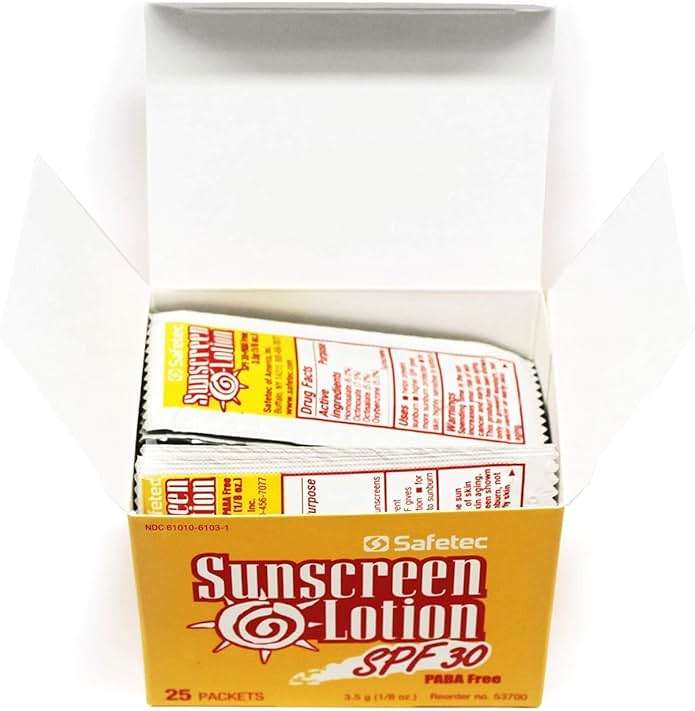Safetec Sunscreen Lotion 1000 Packets SPF30+ and PABA-Free - Image 2