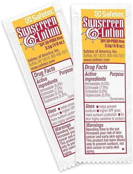 Safetec Sunscreen Lotion 1000 Packets SPF30+ and PABA-Free - Image 4