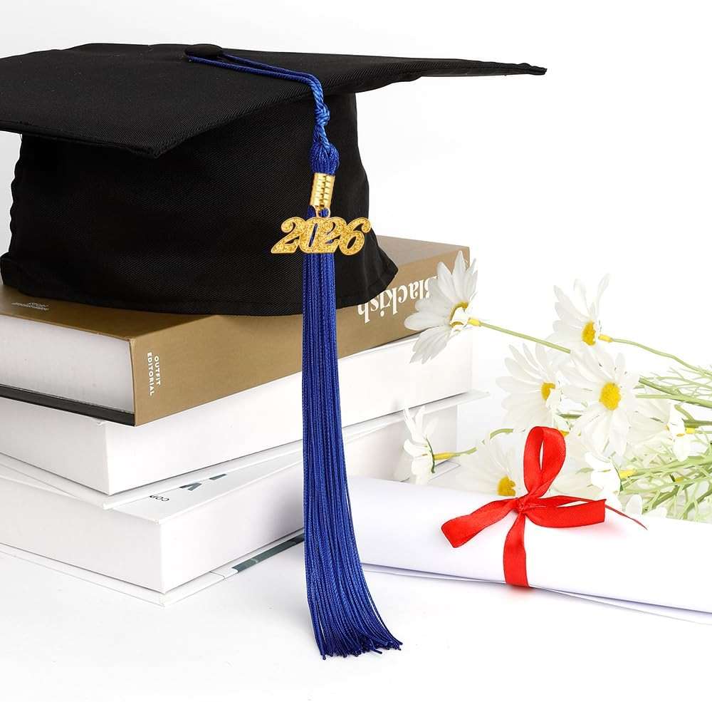 Tassels 2026 Tassel Graduation Tassel, Blue Tassels Memorial Charms for Graduation Cap Decorations 2026 Decorations Graduate Ornament Hat Cap Cake Topper Graduate Gifts Accessories Charms Birrete - Image 2