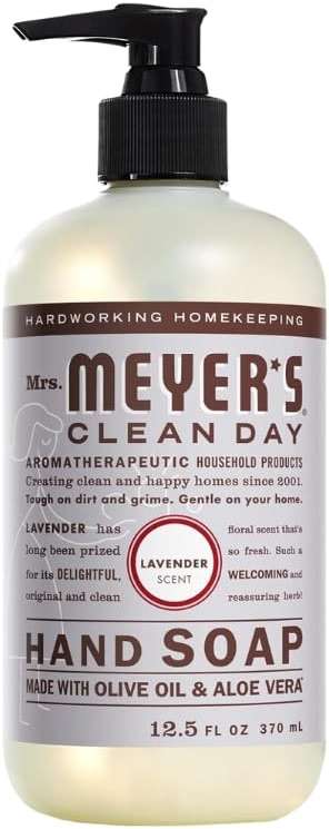 Mrs. MEYER'S CLEAN DAY Variety, 1 Room Freshener, 8 OZ, 1 Liquid Hand Soap, 12.5 OZ, 1 Liquid Dish Soap, 16 FL OZ, 1 Multi-Surface Cleaner, 16 OZ, 1 Toilet Bowl Cleaner, 24 OZ, 1 CT (Lavender) - Image 8