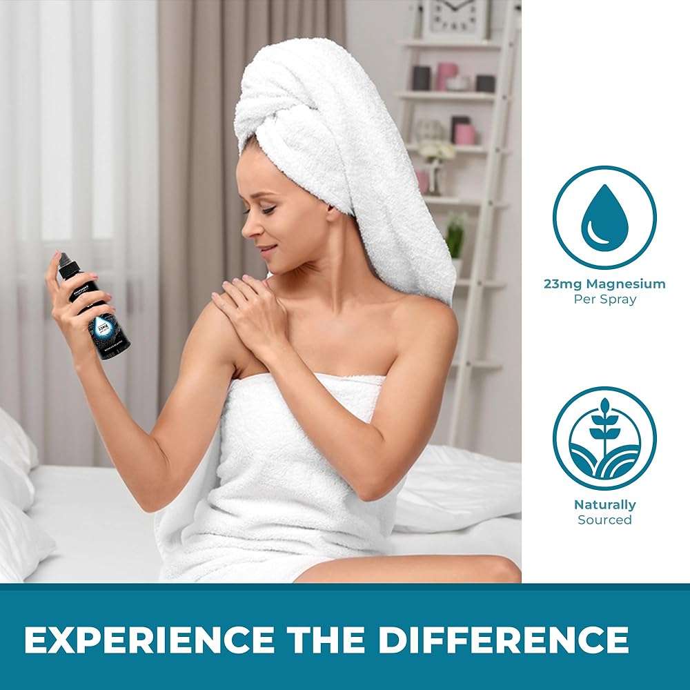 Aromasong Magnesium Oil Spray Lavender - Extra Strength (23mg in Each Spritz) 8 Oz - Natural and Pure Magnesium Oil for Feet - Made in The USA - for Leg Discomfort and Promotes a Calm Sleep - Image 6