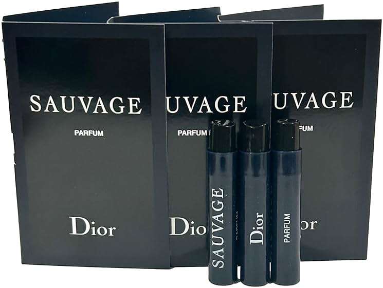 Dior Christian SAUVAGE MEN Sample Perfume PARFUM Vial 1 ml /0.03 oz - 3 PCS - Image 1
