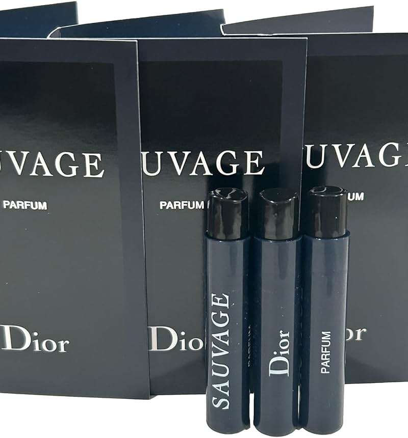 Dior Christian SAUVAGE MEN Sample Perfume PARFUM Vial 1 ml /0.03 oz - 3 PCS - Image 2