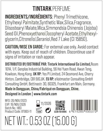 Tintark Solid Perfume, Eau de Parfum for Women & Men - Infused with Turkish Rose, Raspberry Blossom, and Pink Pepper - Woody Floral Scent - Long Lasting Fragrance Balm, Travel Size 0.53oz - Image 8