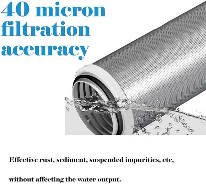 Hard Water Shower Filters,Showerhead Filters for Filtering Sediment and Other Impurities,High Output Household Tap Water Purifiers for Kitchen Bathrooms, Shower Water Filter Softener(Blue) - Image 4