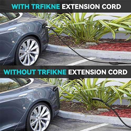 Tesla Extension Cord 21ft, High Power Max AC 50A 12KW Charging Cord with NACS Plug, Reliable EV Extension Charging Cable for Model 3/Y/S/X/Cybertruck, Works with Tesla Mobile Connector & Wall Charger - Image 2