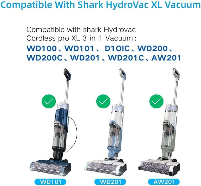 Replacement Brush Roller and Vacuum Filter For Shark WDB1F2 HydroVac XL 3-in-1 Vacuum, Also Fits for Shark AW302 AW201 WD201 WD100 WD200 WD101 HydroVac Vacuum Cordless Wet Dry Vacuum Cleaner… - Image 5