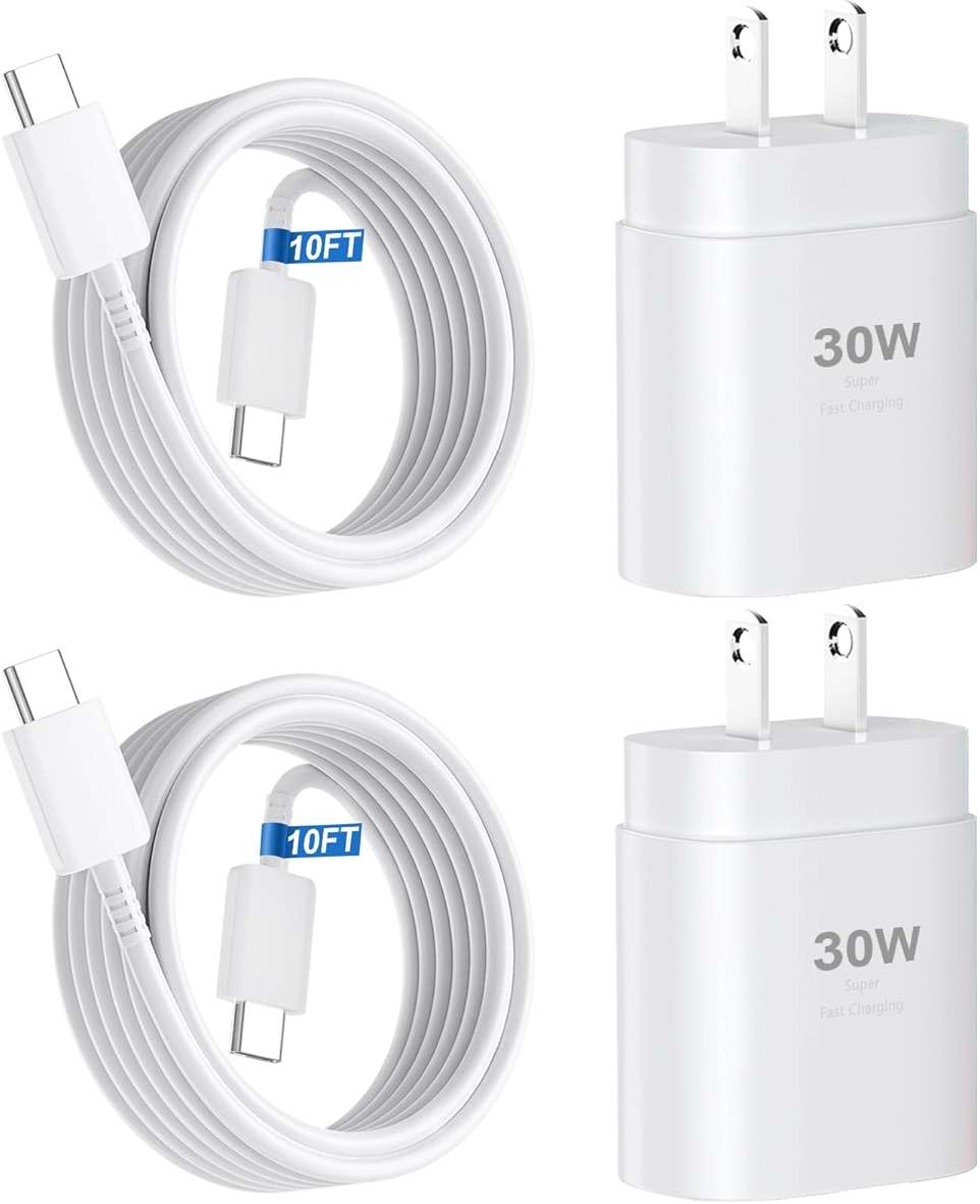 iPhone 17 16 15 Charger Fast Charging,30W USB C Charger Type C Charger Phone Chargers iPhone&10 Ft Long USB C to C Cable Fast Charging Cord for iPhone 17 Air/17 Pro/17 Pro Max/16 15 Pro Max Plus,iPad - Image 1