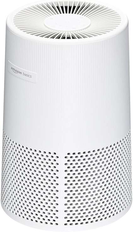 Amazon Basics Air Purifier for Home and Office, With Activated Carbon, 3 Speeds, Timer, Sleep Mode (32db), Energy Star Certificate, Covers Up to 1067 Sq ft, White - Image 1