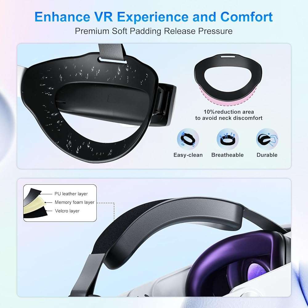 10000mAh Battery Head Strap for Meta Quest 3/3S - Elite Strap with Battery Pack Accessories Fast Charger to Extend Quest 3/3S 2-4H Playtime - VR Stocking Stuffers for Men - Mens Stocking Stuffers - Image 5