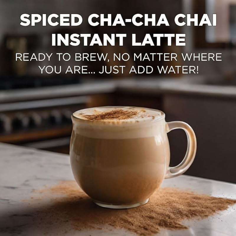 Maud's Spiced Chai Tea Latte Instant Packets, 16 ct, 100% Gourmet Blended Tea Leaves, Instant Hot or Iced Chai Tea Latte - Just add water - Image 3
