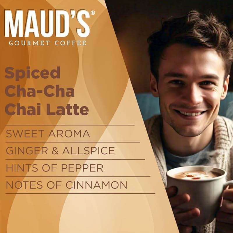 Maud's Spiced Chai Tea Latte Instant Packets, 16 ct, 100% Gourmet Blended Tea Leaves, Instant Hot or Iced Chai Tea Latte - Just add water - Image 4