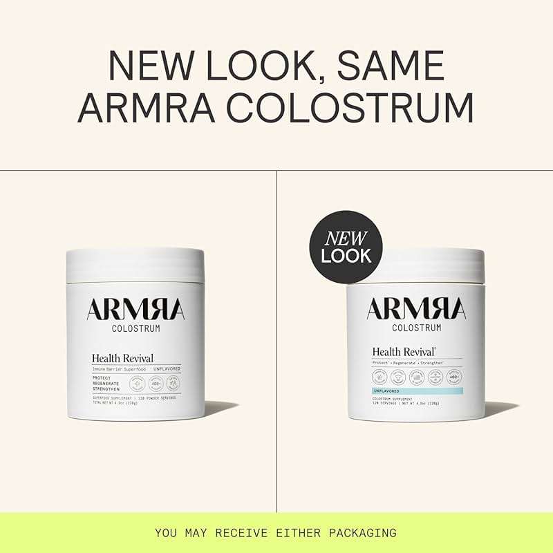 ARMRA Colostrum Powder | Unflavored | Gut Health & Bloating | Skin & Hair | Immunity | Keto, Gluten & Fat-Free | 120 Servings - Image 2