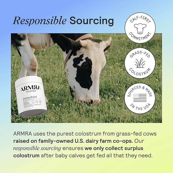 ARMRA Colostrum Powder | Unflavored | Gut Health & Bloating | Skin & Hair | Immunity | Keto, Gluten & Fat-Free | 120 Servings - Image 6