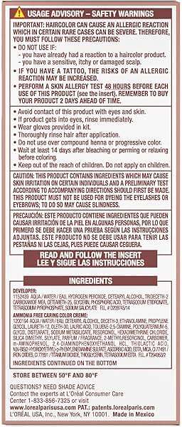 L’Oreal Paris Excellence Universal Nudes Permanent Hair Color, Ammonia Free Hair Dye for Gray Hair Coverage, 1N Natural Black, 1 Hair Dye Kit - Image 10