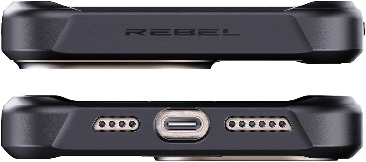 REBEL Case for iPhone 15 Pro Max [Gen-5 Aramid Fiber] Strong MagSafe Compatible, Grippy Sides, Shockproof Corners, Metal Lens + Buttons, Upgraded Protective Design, 6.7 Inch Phone 2023 (Black) - Image 7