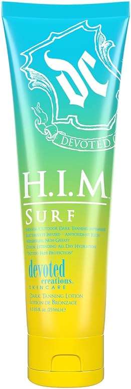 Devoted Creations HIM Surf - Electrolyte Infused Color Extending All Day Hydration Indoor/Outdoor Dark Tanning Intensifier - Image 1