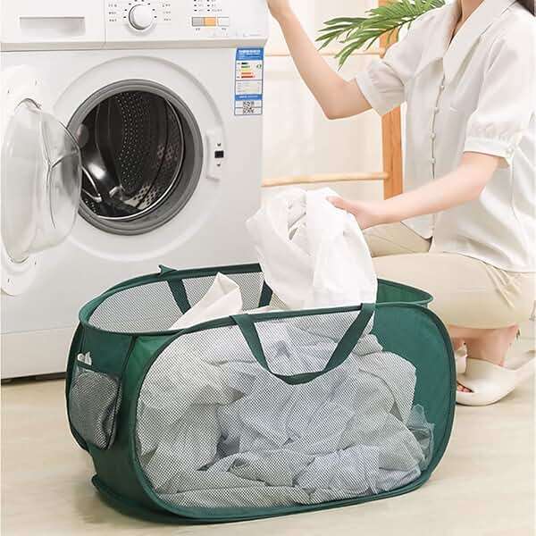 LATERONON 4 Pcs Collapsible Laundry Baskets, Opening Laundry Hamper, Foldable Laundry Basket, Dirty Clothes Basket for Clothes & Home Organization - Image 7