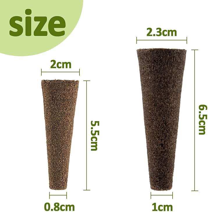 MAQIHAN 50 Grow Sponges for Hydroponics - Seed Pods for Garden Seed Starter Pods Growing System Plant for Seed Plugs Garden Cube Sponges Replacement - Image 3