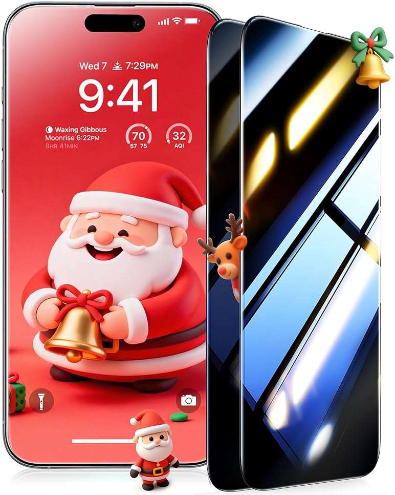 UltraGlass 9H+ Armor for iPhone 15 Pro Max Privacy Screen Protector [NO.1 Military Grade Shatterproof] Privacy Screen iPhone 15 Pro Max Tempered Glass [100% Anti Spy] Longest Durable 2 Packs, 6.7'' - Image 9