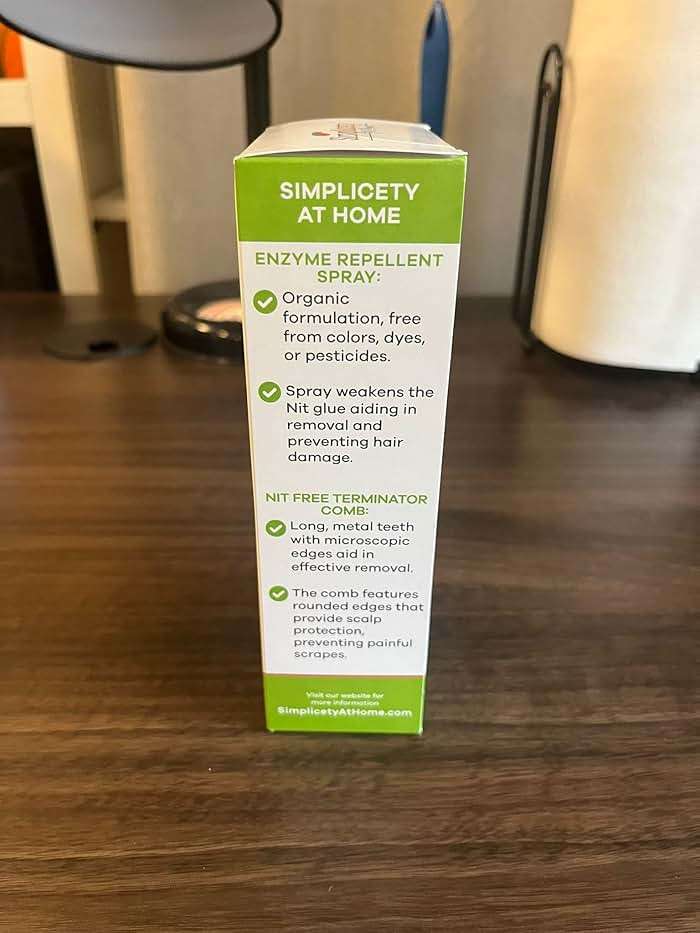 SIMPLICETY® Head Lice Treatment Kit for Kids, Includes 8fl Oz Lice Spray and Metal lice Comb with Round Edges, Natural Non-Toxic Lice Kit for All Hair Types (Tea Tree) - Image 8