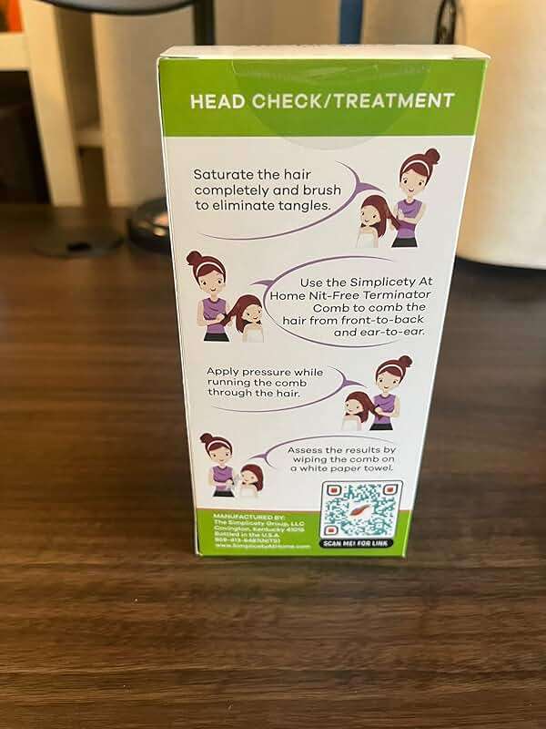 SIMPLICETY® Head Lice Treatment Kit for Kids, Includes 8fl Oz Lice Spray and Metal lice Comb with Round Edges, Natural Non-Toxic Lice Kit for All Hair Types (Tea Tree) - Image 9